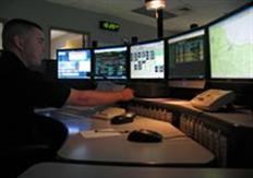 Dispatcher Working in the Communications Center (2)