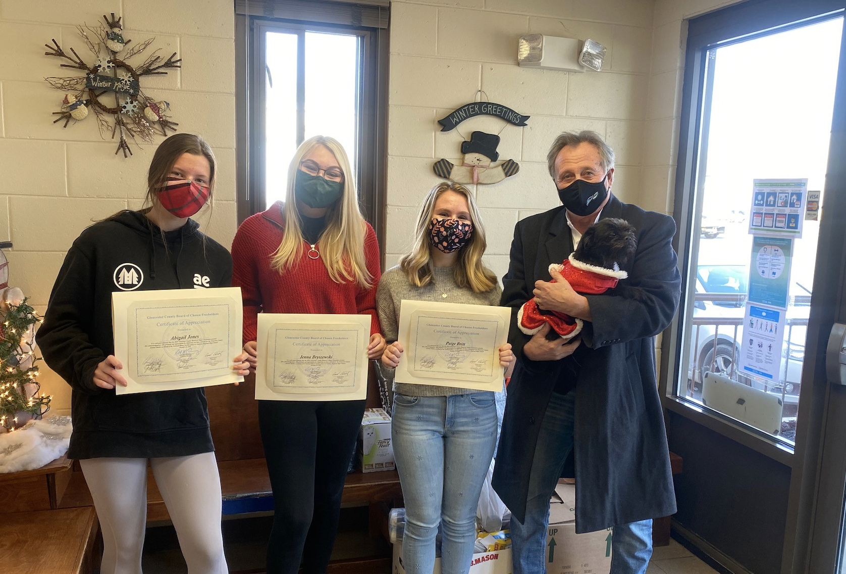 Deputy Director DiMarco accepting donation at GCAS