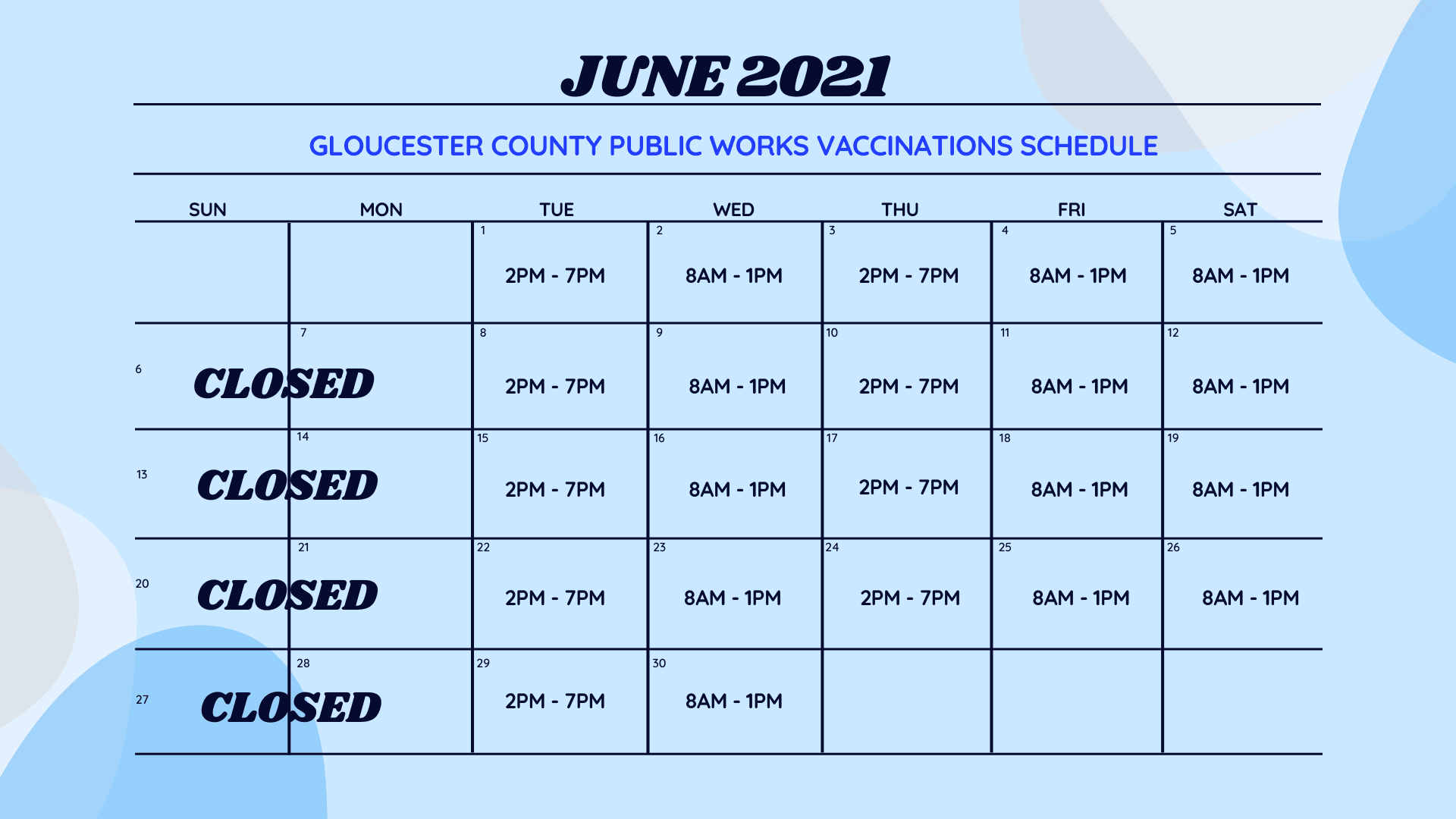 June 2021 Schedule-2