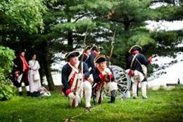 Re-enactment of the Battle at Red Bank
