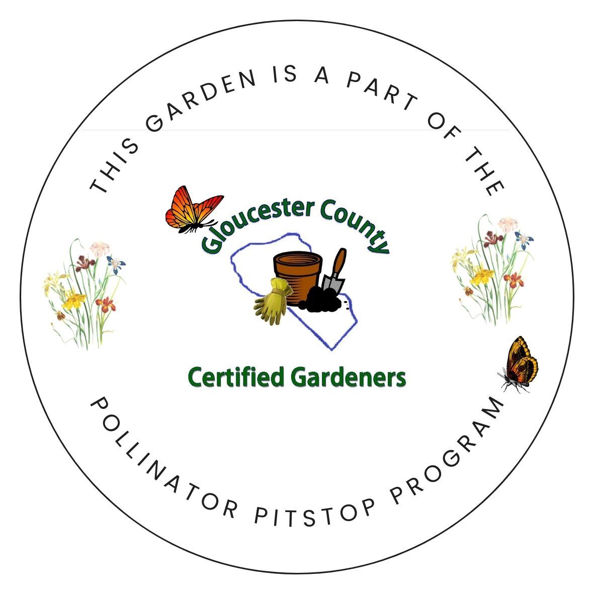 Green Floral Wreath Handwritten Thank You Party Bag Circle Sticker