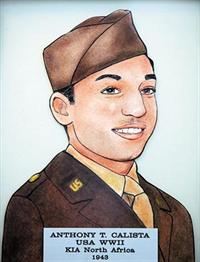 Anthony T Calista - USA World War II Killed In Action in North Africa